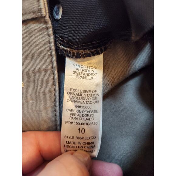 Democracy AB Technology Womens Gray Stretch Mid Rise Cotton Straight Jeans 10 - Picture 4 of 7